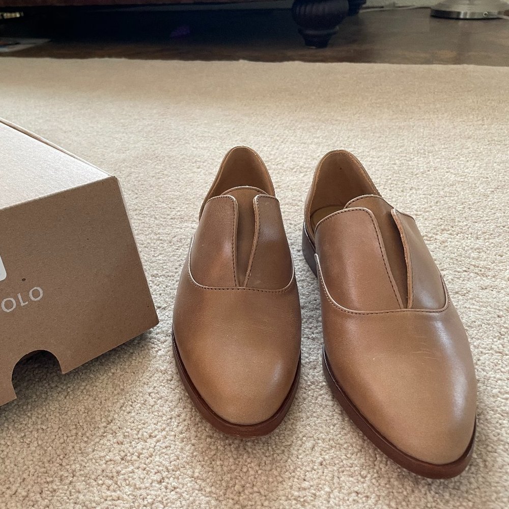 Nisolo Tan Leather Slip-On Loafers